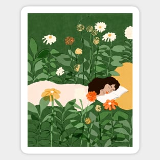 Books And Flower Fields Sticker